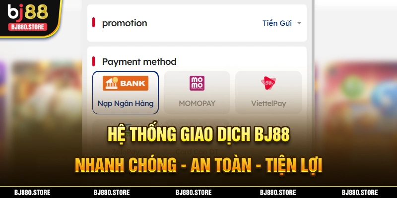 Hệ thống giao dịch an toàn, uy tín